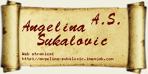 Angelina Šukalović vizit kartica